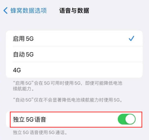 松柏镇苹果14维修分享iPhone 14 Pro如何开启VoNR 